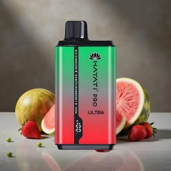 Hayati Pro Ultra 15000 Puffs Vodný Melón Žuvačková Jahoda 2×12ml 2%