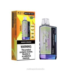 MOTI Vape Instructions XP2F47 | MOTI Beast Pro jednorazová vapka (5%, 10 000 vdychov) mango pomaranč