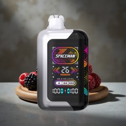 Spaceman SP40000 Zero Nikotín Disposable – Čučoriedka Malina 20ml 0mg, 40000 ťahov, 1000mAh, 4 módy